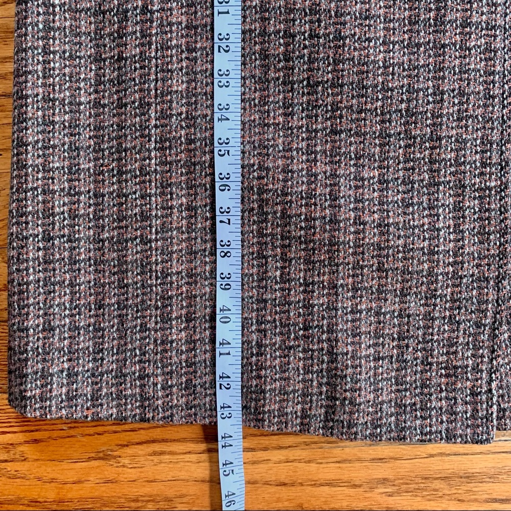 Vintage Harris Tweed 100% Scottish Wool Long Trench Coat Size XL - Picture 9 of 10